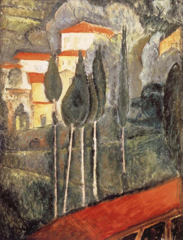 Landscape in the midi, Amedeo Modigliani